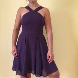 Purple Chiffon Dress